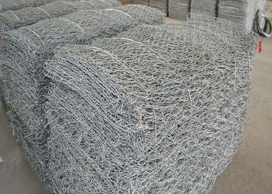 重い100つx 100つのMmはGabionのバスケットのステンレス鋼の六角形の金網を溶接した