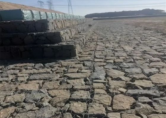 2のx 1のx 1メートルはGabionのバスケットを電流を通した六角形に溶接した