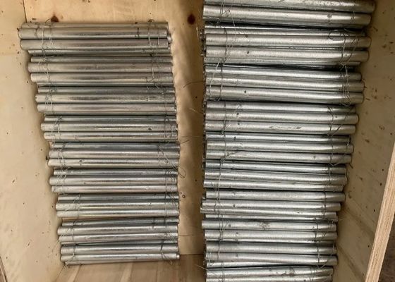 Q345B 鉄鋼 建設材料 25mm 径の HDG 丸いダブルバー