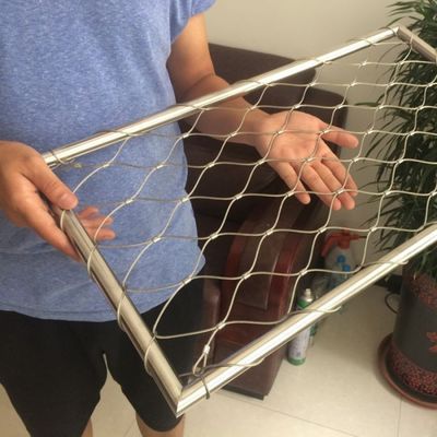 カスタムフェルールタイプ Inox 316 ワイヤーロープネット フレキシブルステンレス鋼ケーブル Webnet X Tend メッシュ