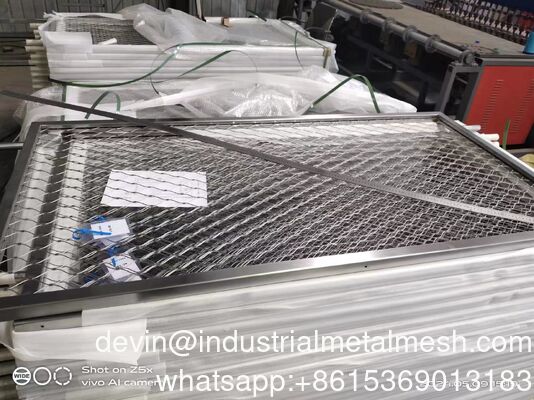 高セキュリティ SUS 304 316 ステンレス鋼のワイヤーロープケーブルフェルルール網 バルコニーレインフェンス