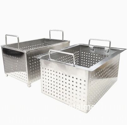 オートクレーブ滅菌用、高圧耐性ステンレスメッシュバスケット