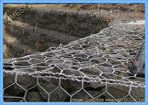 2x1x1m ASTM A975 Gabionの重い電流を通されたGabionの箱およびマットレス